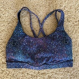 Strive Multi (mermaid) Lululemon Size 4 Energy Bra